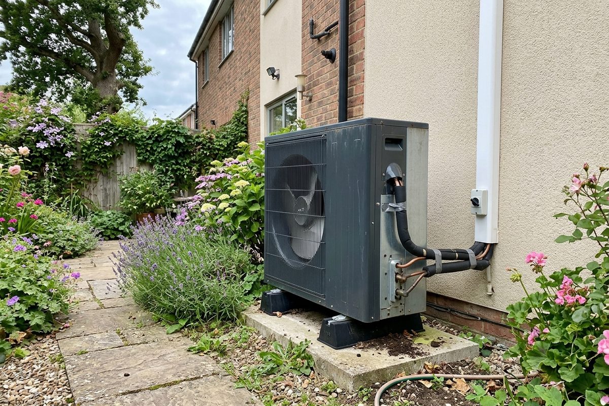 Pompe à chaleur air-eau installée par Skywatt